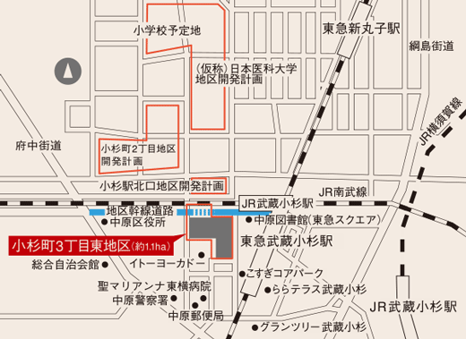 小杉町3丁目東地区 の再開発概要 再開発情報 新小杉開発株式会社